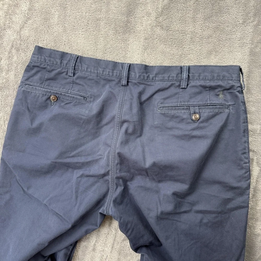 Polo Ralph Lauren Chino Pants Men Fits 39x34 Navy Blue Stretch Classic Fit Twill